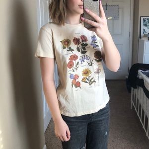 Urban outfitters flower chart tee